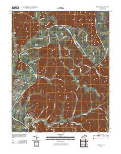 Burkesville 2010 topographic map thumbnail