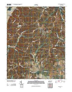 Hornbeak 2010 topographic map thumbnail