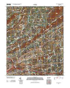 John Sevier 2010 topographic map thumbnail