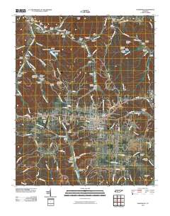 Hohenwald 2010 topographic map thumbnail