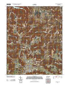 Livingston 2010 topographic map thumbnail