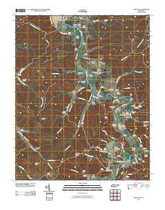 Lobelville 2010 topographic map thumbnail