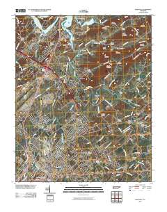 Maryville 2010 topographic map thumbnail