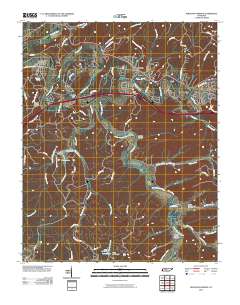 Kingston Springs 2010 topographic map thumbnail