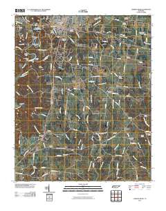 Lawrenceburg 2010 topographic map thumbnail