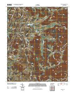 Okalona 2010 topographic map thumbnail