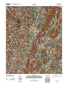 Ooltewah 2010 topographic map thumbnail