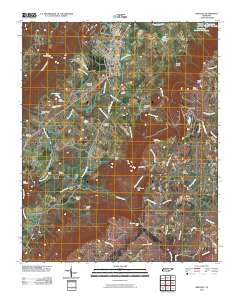 Pikeville 2010 topographic map thumbnail