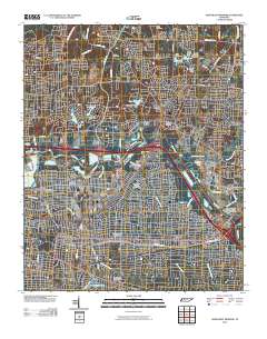 Northeast Memphis 2010 topographic map thumbnail