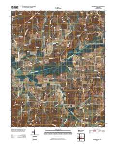 Palmersville 2010 topographic map thumbnail