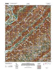 Powell 2010 topographic map thumbnail