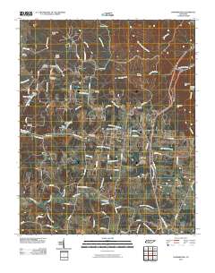 Summertown 2010 topographic map thumbnail