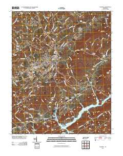 Tazewell 2010 topographic map thumbnail