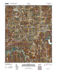 Whiteville 2010 topographic map thumbnail
