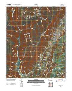 Whitwell 2010 topographic map thumbnail