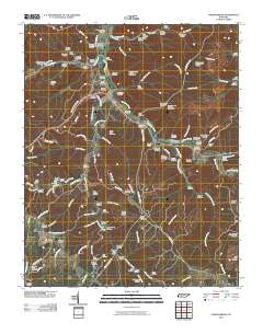 Gordonsburg 2010 topographic map thumbnail