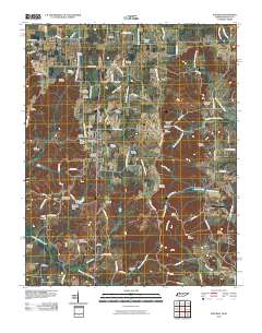 Puryear 2010 topographic map thumbnail
