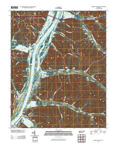 Daniels Landing 2010 topographic map thumbnail