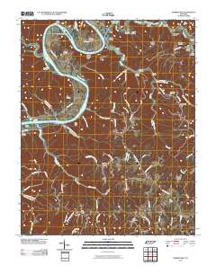 Burristown 2010 topographic map thumbnail