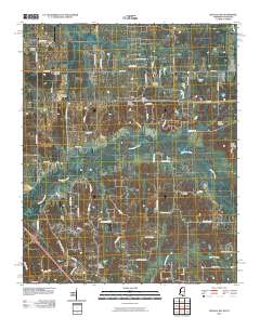 Byhalia NW 2010 topographic map thumbnail