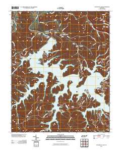 Center Hill Dam 2010 topographic map thumbnail