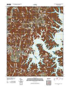 Dale Hollow Dam 2010 topographic map thumbnail