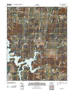 Gladeville 2010 topographic map thumbnail