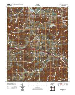 Gordonsville 2010 topographic map thumbnail