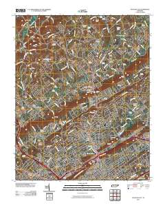 Fountain City 2010 topographic map thumbnail