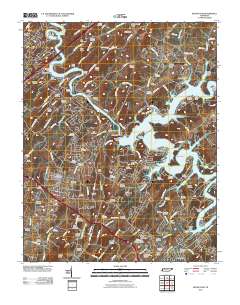 Boone Dam 2010 topographic map thumbnail