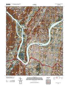 Chattanooga 2010 topographic map thumbnail