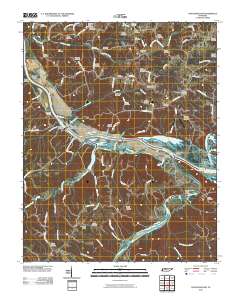Cheatham Dam 2010 topographic map thumbnail