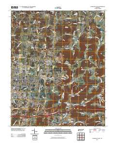 Cookeville East 2010 topographic map thumbnail