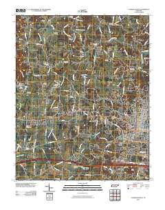 Cookeville West 2010 topographic map thumbnail
