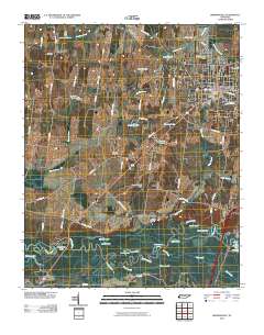 Brownsville 2010 topographic map thumbnail