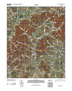 Cottontown 2010 topographic map thumbnail