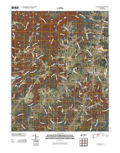 Clarkrange 2010 topographic map thumbnail