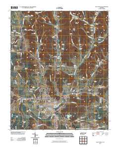 Fayetteville 2010 topographic map thumbnail