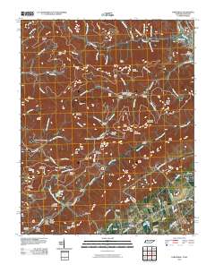 Fork Ridge 2010 topographic map thumbnail