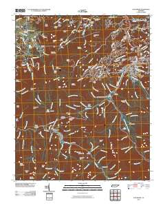 Gatlinburg 2010 topographic map thumbnail