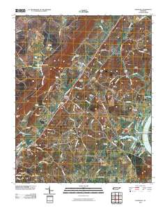 Evensville 2010 topographic map thumbnail