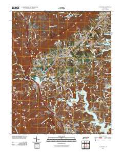 Jacksboro 2010 topographic map thumbnail