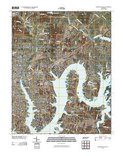 Hendersonville 2010 topographic map thumbnail