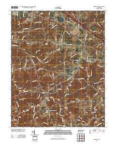 Henrietta 2010 topographic map thumbnail