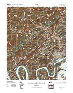 Lenoir City 2010 topographic map thumbnail