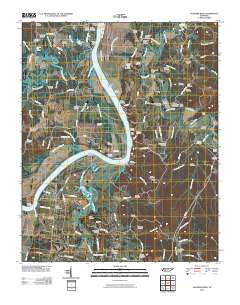Hookers Bend 2010 topographic map thumbnail