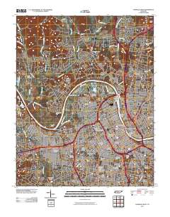 Nashville West 2010 topographic map thumbnail
