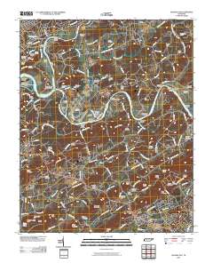 Shooks Gap 2010 topographic map thumbnail