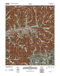 Woodbury 2010 topographic map thumbnail