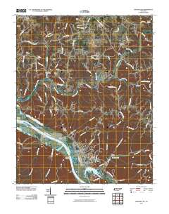 Ashland City 2010 topographic map thumbnail